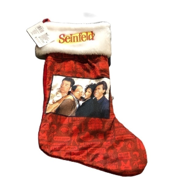 Seinfeld Christmas Stocking NEW Red Holiday Decor - Picture 1 of 2